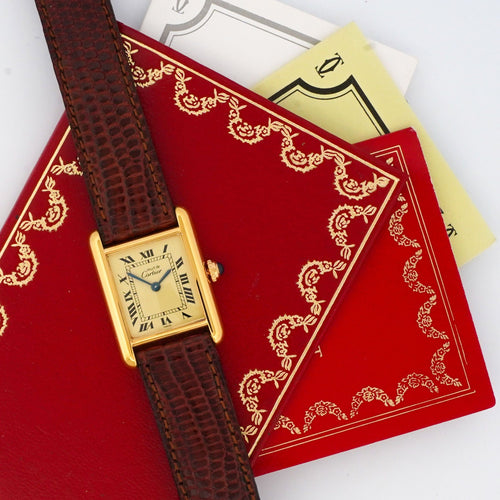 Cartier Tank Must - Lemon romersk urskive - SM 