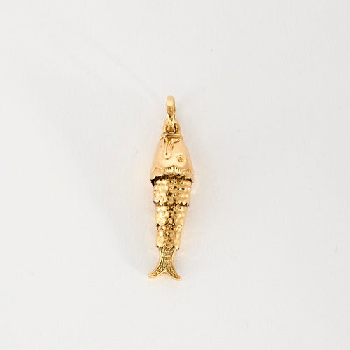 Pendentif Pendentif poisson articulé en or jaune 58 Facettes MEA43007