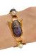 Bracelet Bracelet Renouveau égyptien, or jaune et 6 scarabées opale 58 Facettes