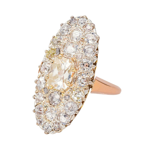 Marquise-Ring Roségold Diamant, Diamanten 