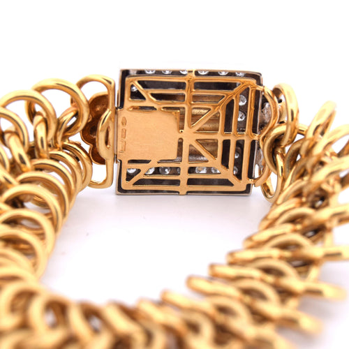 Bracelet BRACELET EN OR 18 KT ET DIAMANTS 58 Facettes