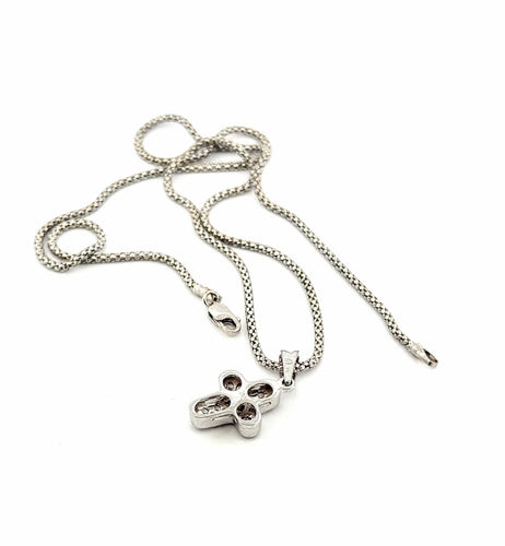 Collier Collier pendentif croix or 18 carats et diamants 58 Facettes