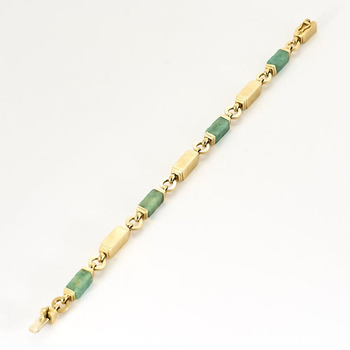 Bracelet Bracelet en or jaune et amazonite 58 Facettes NAR0552