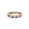 Bague 52 Alliance Américaine or jaune diamants et rubis 58 Facettes 190374R
