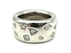 Bague 55 POMELLATO. Collection "Iconica", bague or blanc et diamants 58 Facettes