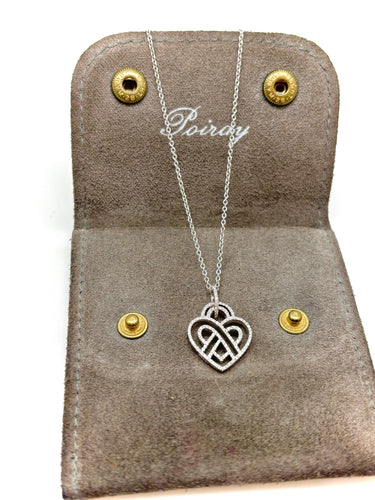 Collier POIRAY COLLIER COEUR ENTRELACE DIAMANTS 58 Facettes M9142