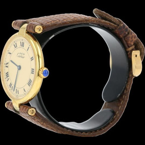 Cartier Ur Must De Cartier Forgyldt sølv 