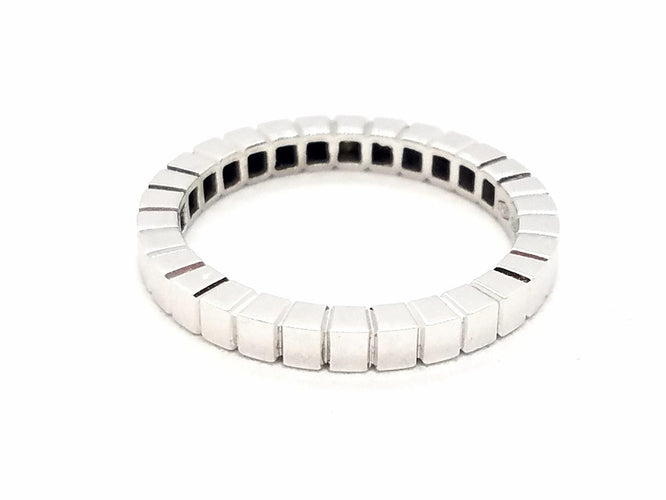 Bague 54 Bague Alliance Or blanc 58 Facettes 578800RV