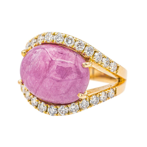Bague 56 Bague Or jaune Rubis, Diamant 58 Facettes 4002852CN