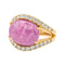 Bague 56 Bague Or jaune Rubis, Diamant 58 Facettes 4002852CN