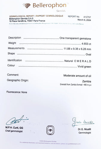 Bague 56 Bague émeraude et diamants poires 58 Facettes Bag.Em.2Pr.FA.40