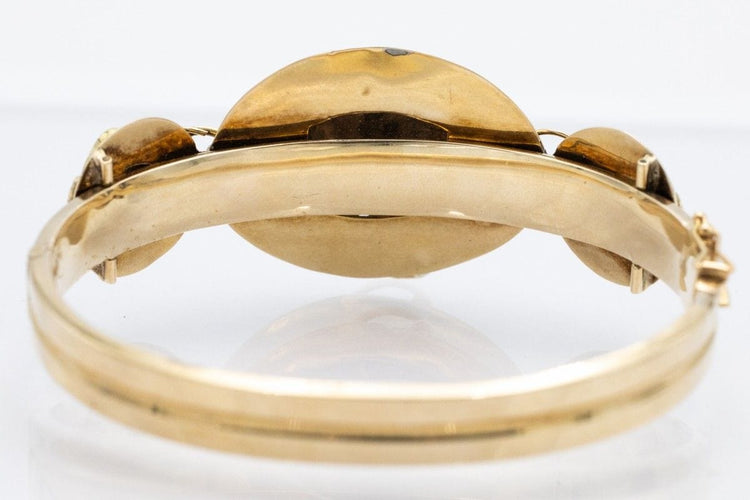 Bracelet Bracelet en or jaune du début du XIXe siècle avec émail cobalt - Style Biedermeier 58 Facettes 10500