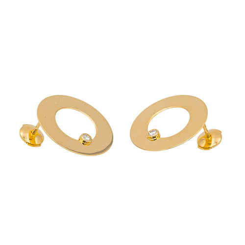 Boucles d'oreilles Dinh Van Boucles d'oreilles Target Or jaune Diamant 58 Facettes 4284535RV