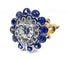 Bague 51 Bague Or blanc Diamants Saphirs 58 Facettes AB241