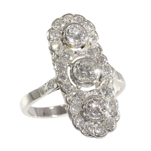 Pendentif L'allure Art déco : une histoire d'amour sertie de diamants 58 Facettes 16300-0191