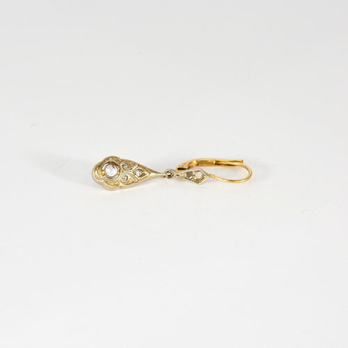 Boucles d'oreilles Paire de pendants d'oreilles, diamants, XIXeme 58 Facettes