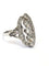 Bague 57 Bague en platine avec diamants 58 Facettes