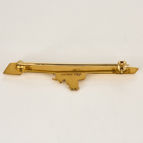 Broche Broche en or jaune à motif de bateau 58 Facettes PAL3048