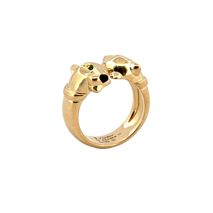 Cartier - Ring Panthère Gelbgold-Smaragde und Onyx