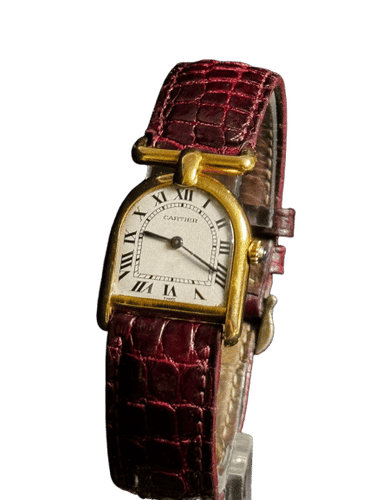 Montre [RARE] CARTIER - Montre Cloche Calandre - Large Model - Ref. 8108 - 18k yellow gold - Vintage 58 Facettes