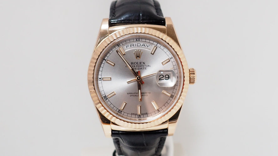 Montre Montre Rolex Day_Date en or rose 36 58 Facettes 32230