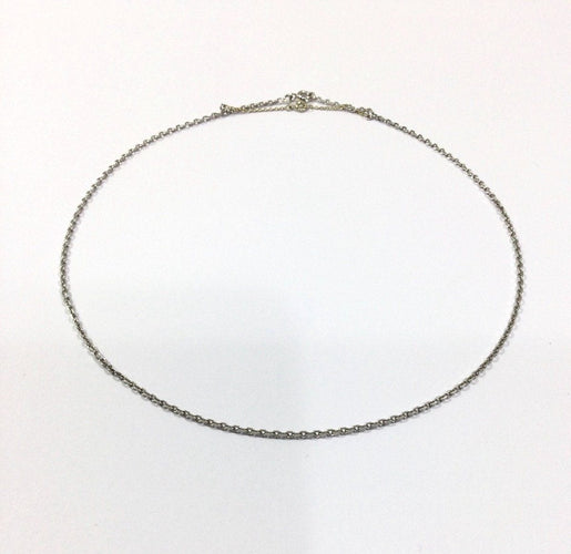 Collier Chaîne Forçat En Or Blanc 58 Facettes