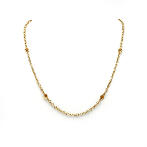 Collier Collier - Or jaune et Citrines 58 Facettes 250248R