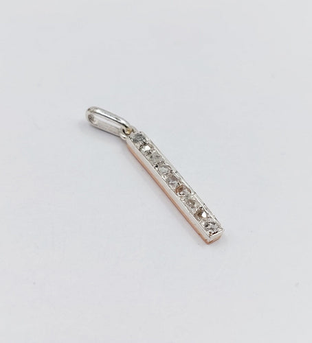 Pendentif Pendentif or rose et argent, diamants taille rose (circa 1890) 58 Facettes A06093