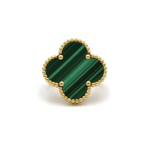 Bague 50 Bague Van Cleef & Arpels "Magic Alhambra" en or jaune, malachite 58 Facettes 1041
