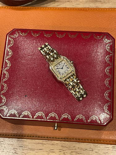 Montre CARTIER - Montre Panthère or jaune & diamants 58 Facettes