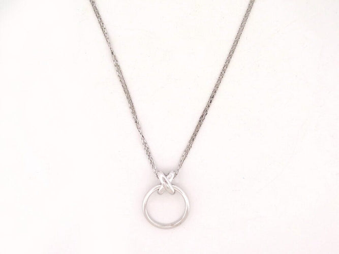 Collier collier CHAUMET liens 005.211218 diamants 0.3k or blanc 18k 58 Facettes 265472