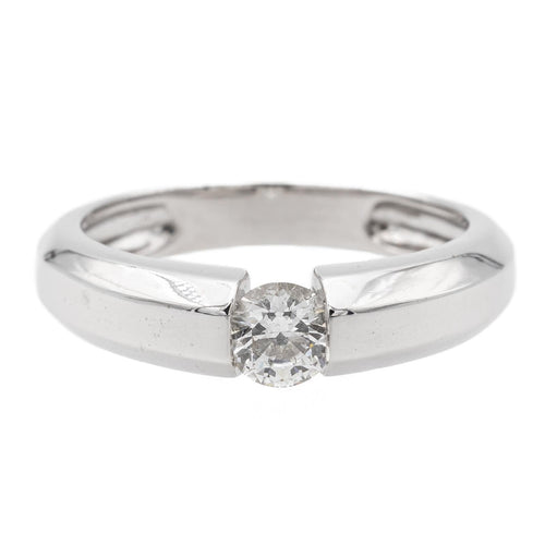 Bague 48 Bague Solitaire Or blanc Diamant 58 Facettes 876345CD