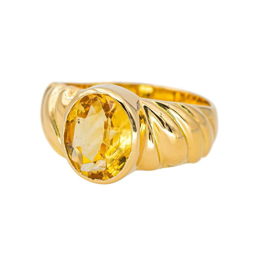 Bague 55 Bague Or jaune Citrine 58 Facettes 4191879CN