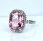 Bague 49 Bague en or blanc, tourmaline rose et diamants 58 Facettes AB613