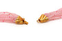 Collier Collier contemporain en perles de quartz rose avec fermoir en or jaune 58 Facettes 13819