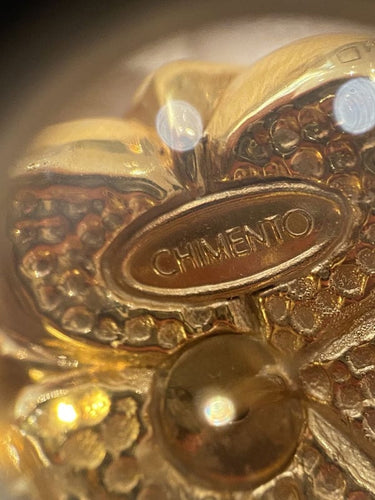 Boucles d'oreilles CHIMENTO - boucles d'oreilles fleur en or jaune 58 Facettes