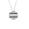 Collier CHAUMET - Chaîne en or blanc et pendentif en or blanc, diamants et émail noir 58 Facettes 250359