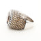 Bague 54.5 BAGUE SERTIE D'UN QUARTZ FUME ENTOURAGE DIAMANTS DE COULEURS EN OR GRIS 18K 58 Facettes 0
