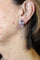 Boucles d'oreilles Boucles d'oreilles vintage en or blanc, rubis et diamants 58 Facettes 0408