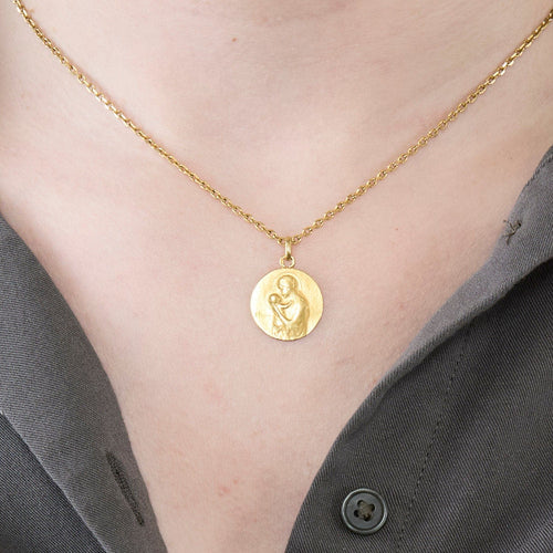 Pendentif Médaille or jaune 58 Facettes MEA43003