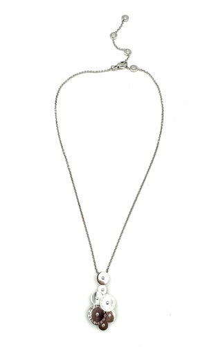 Collier BVLGARI. Collection « Cicladi », collier en or blanc 18 carats 58 Facettes