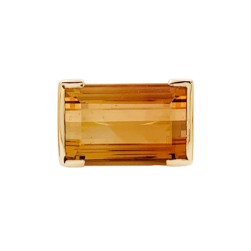 Bague 46 Bague, or jaune et topaze orange. 58 Facettes 34598