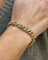 Bracelet Bracelet gourmette ancienne or jaune et diamants 58 Facettes