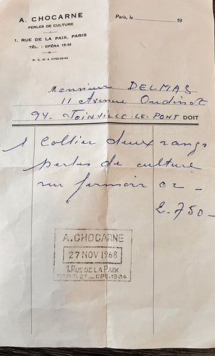 Collier Collier double rangs 132 perles de culture fermoir fleur en or jaune 58 Facettes