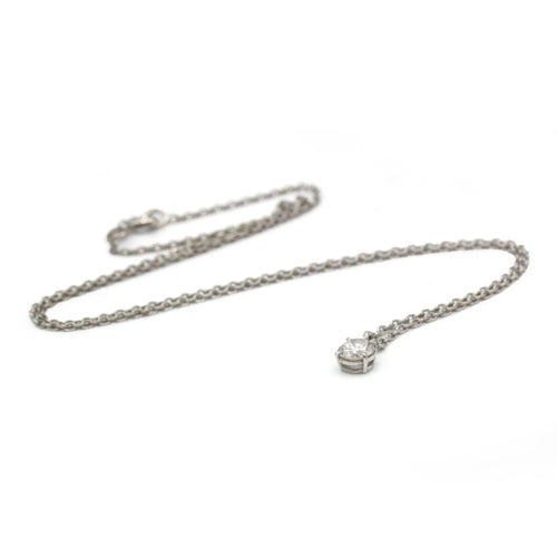 Halskæde med vedhæng - Guld og diamanter