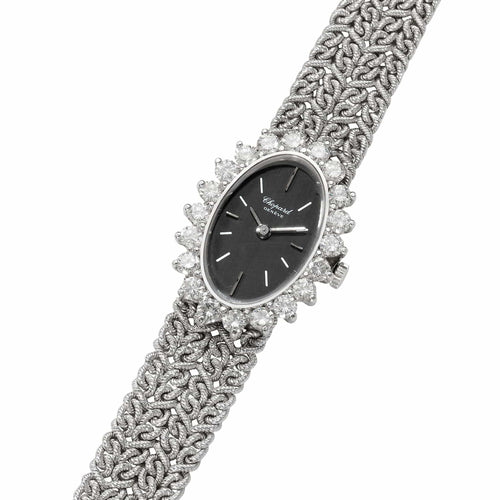 Montre CHOPARD - Montre vintage en or blanc et diamants 58 Facettes