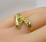 Bague 51 Bague en or jaune, tête de cheval et diamants 58 Facettes AB643