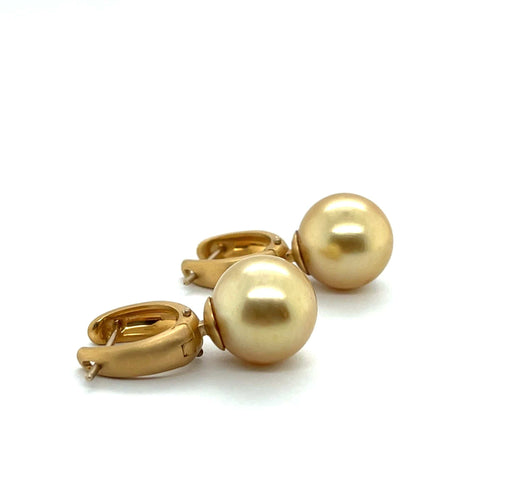 Boucles d'oreilles Boucles D’Oreilles en Perles Champagne et Or Jaune 58 Facettes 380872/Z05HU0U1