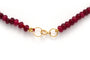 Collier Collier contemporain en or jaune et perles de rubis 58 Facettes B592