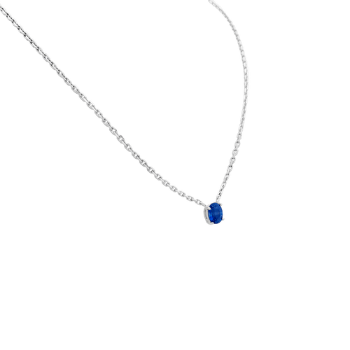 Collier Collier or blanc, saphir. 58 Facettes 34761